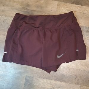 Nike Women's Athletic Shorts in Burgundy